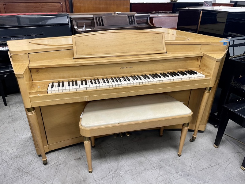 Story & Clark Art Deco Corner Piano 38 1/2