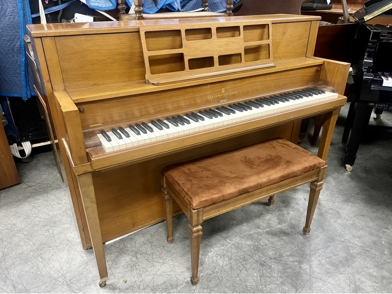 Steinway Mid-Century Modern Console Upright Piano 41 1/2
