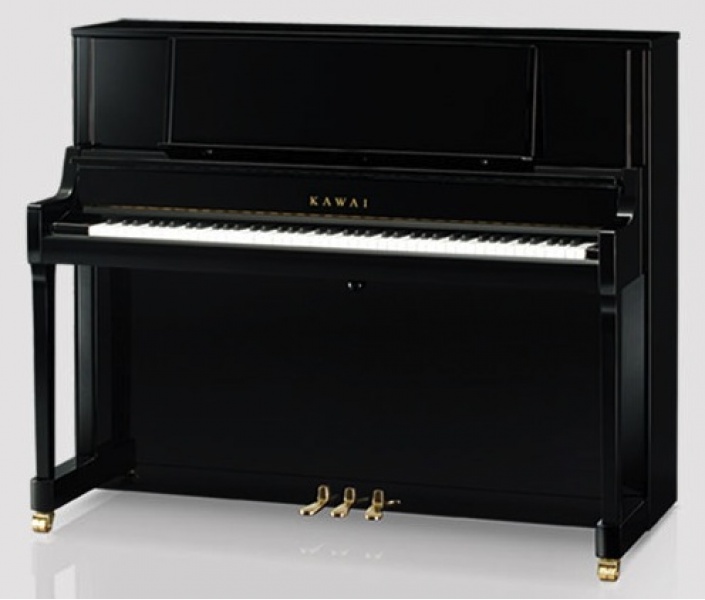 Kawai K-400 Upright Piano (Ebony Polish)