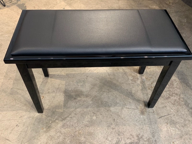 Duet Piano Bench with Storage -Polished Ebony